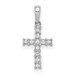 14K White Gold Diamond Cross Pendant 1/15-Carat - (A97-293) 14K White Gold Diamond Cross Pendant 1/15-Carat - (A97-293)