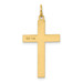 14K Yellow Gold Laser Designed Cross Pendant 33mm length - (B11-122)