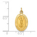 14K Yellow Gold Polished and Satin Our Lady of Guadalupe Medal Pendant 11mm width - (B11-188) 14K Yellow Gold Polished and Satin Our Lady of Guadalupe Medal Pendant 11mm width - (B11-188)