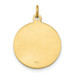 14K Yellow Gold Saint George Medal Charm 16mm width - (B11-201) 14K Yellow Gold Saint George Medal Charm 16mm width - (B11-201)