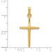 14K Yellow Gold Polished Latin Cross Pendant mm length - (B11-268) 14K Yellow Gold Polished Latin Cross Pendant mm length - (B11-268)