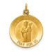 14K Yellow Gold Saint Patrick Medal Charm 15mm width - (B11-491) 14K Yellow Gold Saint Patrick Medal Charm 15mm width - (B11-491)