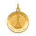 14K Yellow Gold Our Lady of Loreto Medal Charm 15mm width - (B11-521)