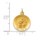 14K Yellow Gold Saint Gerard Medal Charm 16mm width - (B11-646)