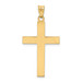 14K Yellow Gold Solid Cross Pendant 36mm length - (B14-223) 14K Yellow Gold Solid Cross Pendant 36mm length - (B14-223)