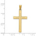 14K Yellow Gold Solid Cross Pendant 36mm length - (B14-223) 14K Yellow Gold Solid Cross Pendant 36mm length - (B14-223)