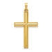 14K Yellow Gold Hollow Cross Pendant 32mm length - (B14-300) 14K Yellow Gold Hollow Cross Pendant 32mm length - (B14-300)