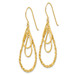 14K Yellow Gold Tear Drop Earrings - (B41-823)