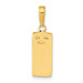 14K Yellow Gold 3-D, 14K Yellow Gold Bar Pendant - (A83-201) 14K Yellow Gold 3-D, 14K Yellow Gold Bar Pendant - (A83-201)