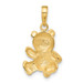 14K Yellow Gold Teddy Bear Pendant - (A83-816) 14K Yellow Gold Teddy Bear Pendant - (A83-816)