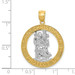 14K Yellow Gold Yellow Gold Rhodium Plated Saint Christopher Pendant - (A83-825) 14K Yellow Gold Yellow Gold Rhodium Plated Saint Christopher Pendant - (A83-825)