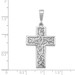 14K White Gold Thorn Cross Pendant - (A84-613) 14K White Gold Thorn Cross Pendant - (A84-613)