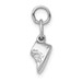 14K White Gold Baby Shoes Charm - (A84-809)