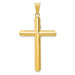 14K Two-tone Gold & Rhodium INRI Crucifix Pendant - (A84-925) 14K Two-tone Gold & Rhodium INRI Crucifix Pendant - (A84-925)