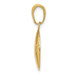 14K Yellow Gold Polished Baseball Closed Back Pendant - (A85-224) 14K Yellow Gold Polished Baseball Closed Back Pendant - (A85-224)