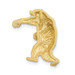 14K Two-tone Gold with Rhodium Satin Diamond-cut Boxing Bear Chain Slide - (A85-751) 14K Two-tone Gold with Rhodium Satin Diamond-cut Boxing Bear Chain Slide - (A85-751)