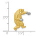14K Two-tone Gold with Rhodium Satin Diamond-cut Boxing Bear Chain Slide - (A85-751) 14K Two-tone Gold with Rhodium Satin Diamond-cut Boxing Bear Chain Slide - (A85-751)