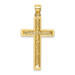 14k Yellow Gold Diamond-cut Latin Cross Pendant - (A86-215) 14k Yellow Gold Diamond-cut Latin Cross Pendant - (A86-215)