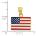 14K Yellow Gold Enameled United States Flag Pendant - (A86-361) 14K Yellow Gold Enameled United States Flag Pendant - (A86-361)