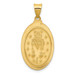 14K Yellow Gold Miraculous Medal Oval Pendant - (A86-533) 14K Yellow Gold Miraculous Medal Oval Pendant - (A86-533)