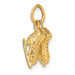 14K Yellow Gold 3-D Pair Of Ice Skates Charm - (A86-750) 14K Yellow Gold 3-D Pair Of Ice Skates Charm - (A86-750)