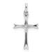 14K White Gold Diamond Cross Pendant 1/12-Carat - (A97-333)