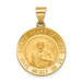 14K Yellow Gold Sacred Heart of Jesus Medal Round Pendant - (A97-934) 14K Yellow Gold Sacred Heart of Jesus Medal Round Pendant - (A97-934)