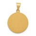14K Yellow Gold Polished and Satin St. Theresa Medal Pendant 19mm width - (A99-997) 14K Yellow Gold Polished and Satin St. Theresa Medal Pendant 19mm width - (A99-997)