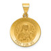 14K Yellow Gold Polished and Satin St. Theresa Medal Pendant 19mm width - (A99-997) 14K Yellow Gold Polished and Satin St. Theresa Medal Pendant 19mm width - (A99-997)