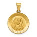 14K Yellow Gold Polished and Satin Our Lady of Sorrows Medal Pendant 19mm width - (A99-998) 14K Yellow Gold Polished and Satin Our Lady of Sorrows Medal Pendant 19mm width - (A99-998)