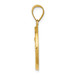 14K Yellow Gold Polished and Satin St. Anne Medal Pendant 18mm width - (B11-117) 14K Yellow Gold Polished and Satin St. Anne Medal Pendant 18mm width - (B11-117)
