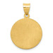14K Yellow Gold Polished and Satin St. Luke Medal Pendant 19mm width - (B11-149) 14K Yellow Gold Polished and Satin St. Luke Medal Pendant 19mm width - (B11-149)