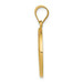 14K Yellow Gold Polished and Satin St. George Medal Pendant 19mm width - (B11-154) 14K Yellow Gold Polished and Satin St. George Medal Pendant 19mm width - (B11-154)