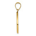 14K Yellow Gold Polished and Satin St. John Baptist Medal Pendant 19mm width - (B11-171) 14K Yellow Gold Polished and Satin St. John Baptist Medal Pendant 19mm width - (B11-171)