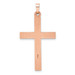 14K Rose Gold Rhodium Cross Pendant - (B11-179) 14K Rose Gold Rhodium Cross Pendant - (B11-179)