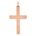 14K Rose Gold Rhodium Cross Pendant - (B11-179) 14K Rose Gold Rhodium Cross Pendant - (B11-179)