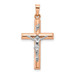 14K Two-tone Gold Hollow Crucifix Pendant - (B11-198) 14K Two-tone Gold Hollow Crucifix Pendant - (B11-198)