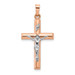 14K Two-tone Gold Hollow Crucifix Pendant - (B11-198) 14K Two-tone Gold Hollow Crucifix Pendant - (B11-198)