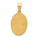 14K Yellow Gold Polished and Satin St. Jude Thaddeus Medal Pendant 14mm width - (B11-200) 14K Yellow Gold Polished and Satin St. Jude Thaddeus Medal Pendant 14mm width - (B11-200)