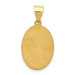 14K Yellow Gold Polished and Satin St. Jude Thaddeus Medal Pendant 14mm width - (B11-200) 14K Yellow Gold Polished and Satin St. Jude Thaddeus Medal Pendant 14mm width - (B11-200)