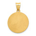 14K Yellow Gold Polished and Satin St. Jude Thaddeus Medal Pendant 19mm width - (B11-222) 14K Yellow Gold Polished and Satin St. Jude Thaddeus Medal Pendant 19mm width - (B11-222)