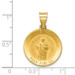 14K Yellow Gold Polished and Satin St. Jude Thaddeus Medal Pendant 19mm width - (B11-222) 14K Yellow Gold Polished and Satin St. Jude Thaddeus Medal Pendant 19mm width - (B11-222)