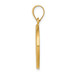 14K Yellow Gold Polished and Satin St. John Baptist Medal Pendant 18mm width - (B11-248) 14K Yellow Gold Polished and Satin St. John Baptist Medal Pendant 18mm width - (B11-248)