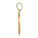 14K Yellow Gold Polished and Satin St. John Baptist Medal Pendant 18mm width - (B11-248) 14K Yellow Gold Polished and Satin St. John Baptist Medal Pendant 18mm width - (B11-248)