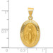 14K Yellow Gold Polished and Satin Miraculous Medal Pendant 14mm width - (B11-253) 14K Yellow Gold Polished and Satin Miraculous Medal Pendant 14mm width - (B11-253)