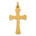 14K Two-tone Gold INRI Hollow Crucifix Pendant 34mm length - (B11-256) 14K Two-tone Gold INRI Hollow Crucifix Pendant 34mm length - (B11-256)