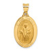 14K Yellow Gold Polished and Satin St. Jude Thaddeus Medal Pendant 16mm width - (B11-280) 14K Yellow Gold Polished and Satin St. Jude Thaddeus Medal Pendant 16mm width - (B11-280)