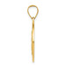 14K Yellow Gold Polished and Satin Mother Teresa Medal Pendant 19mm width - (B11-286) 14K Yellow Gold Polished and Satin Mother Teresa Medal Pendant 19mm width - (B11-286)