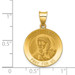 14K Yellow Gold Polished and Satin Mother Teresa Medal Pendant 19mm width - (B11-286) 14K Yellow Gold Polished and Satin Mother Teresa Medal Pendant 19mm width - (B11-286)