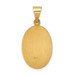 14K Yellow Gold Polished and Satin Our Lady of Guadalupe Medal Pendant 13mm width - (B11-293) 14K Yellow Gold Polished and Satin Our Lady of Guadalupe Medal Pendant 13mm width - (B11-293)